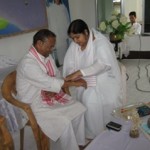 tying_rahki_to_mr_prithvi_majhi__minister_for_flood_control_and_labour__assam