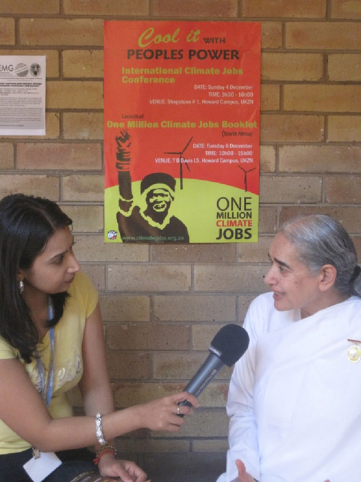 Brahmakumaris At COP17 - UN's Climate Change Conference in Durban, South Africa