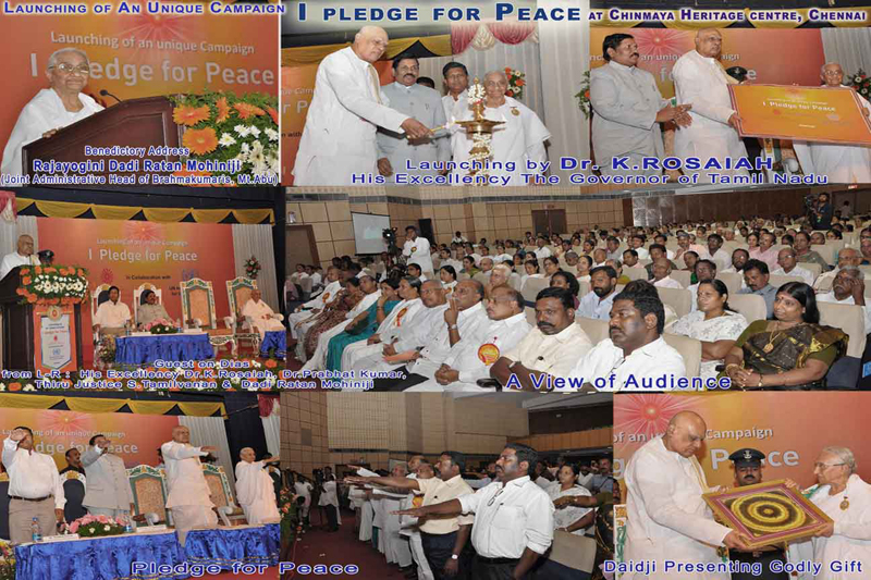 Launching of I Pledge for Peace at Chennai
