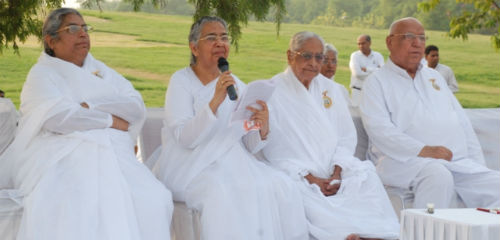 Mass Meditation Programme at Public Places in Delhi: First Meditation at Rajghat