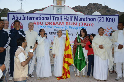 Abu International Trail Half Marathon (21 km) Organized By Brahmakumaris