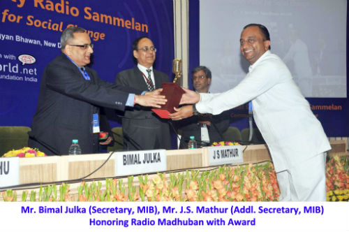 Community Radio Award 2014 to Radio Madhuban
