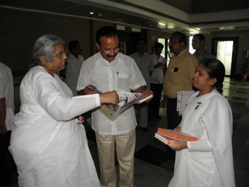 Felicitation of newly appointed Union Ministers by Brahma Kumaris in Delhi
