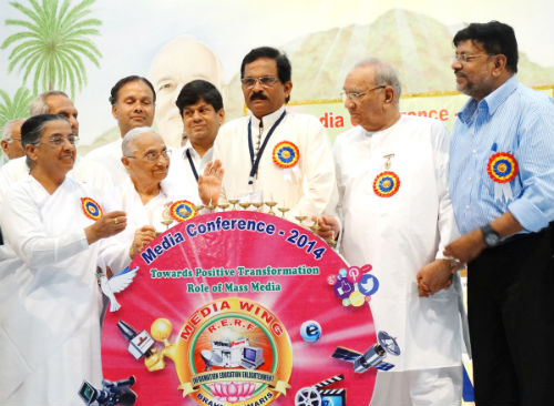 Union Minister Sripad Naik Inaugurates National Media Conference at Brahmakumaris Shantivan- Abu Road