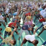 आबू रोड़: अखिल भारतीय बाल व्यकित्त्व विकास शिविर में चार हजार बालक और बालिकाओं ने किया योगाभ्यास